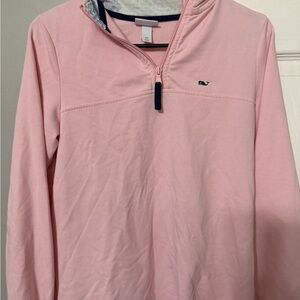 Vineyard Vines Pink Quarter-Zip Sweatshirt